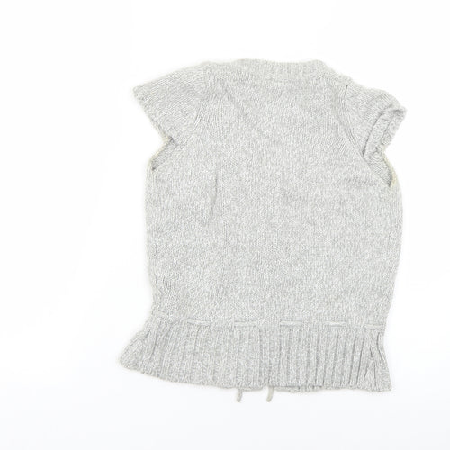 Pumpkin Patch Girls Grey   Cardigan Jumper Size 11 Years