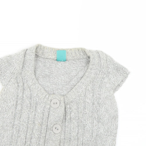 Pumpkin Patch Girls Grey   Cardigan Jumper Size 11 Years