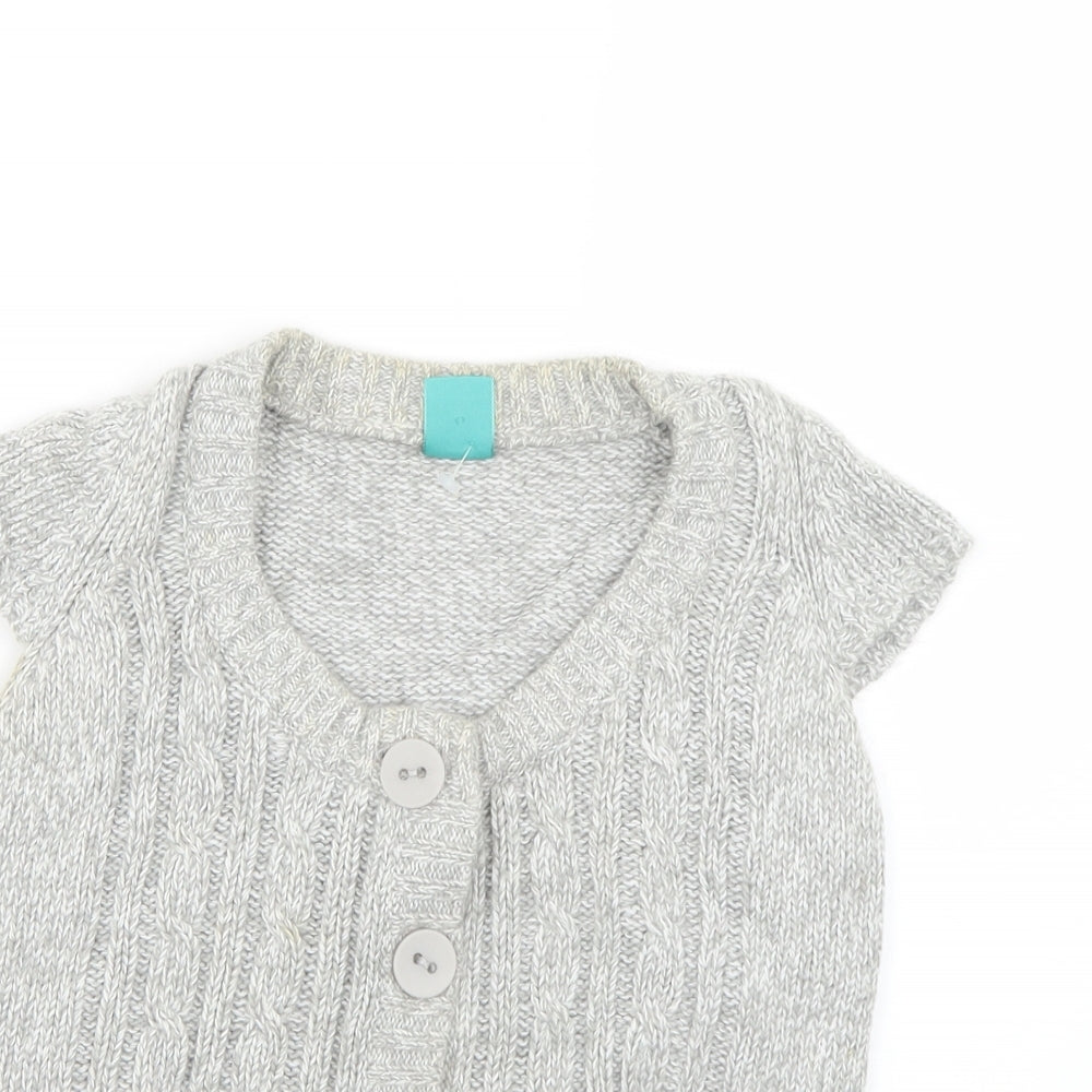 Pumpkin Patch Girls Grey   Cardigan Jumper Size 11 Years