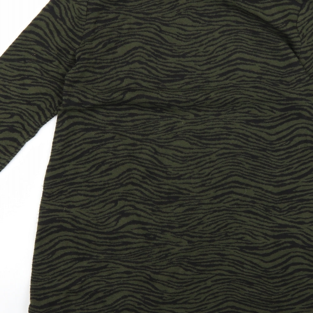 Marks and Spencer Womens Green Animal Print  Bodycon  Size 8