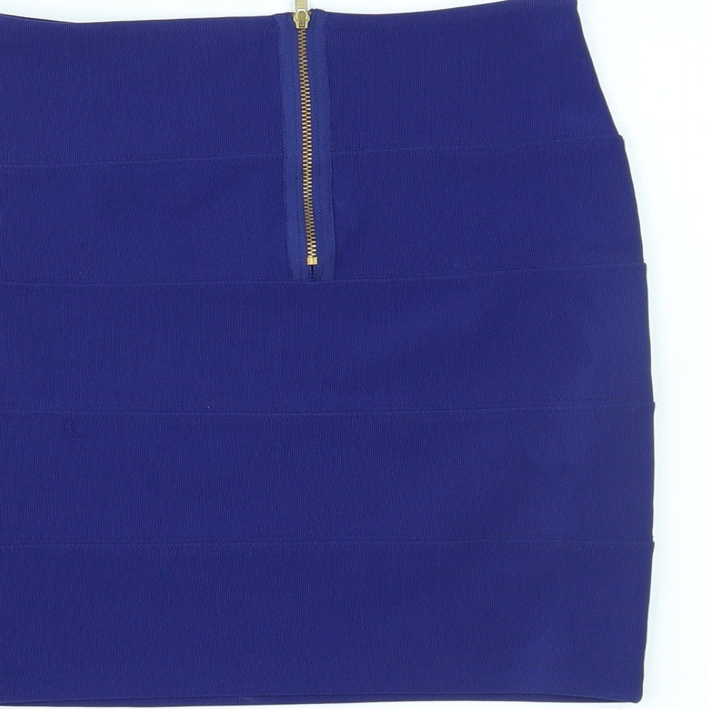 Topshop Womens Blue   Mini Skirt Size 8