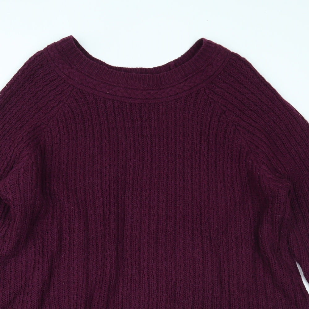 Yours Womens Purple   Pullover Jumper Size 24