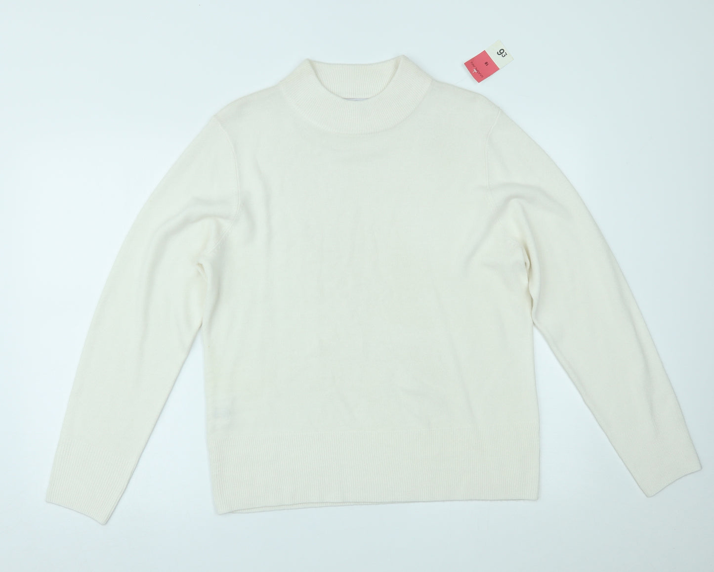 Papaya Womens White   Pullover Jumper Size 10