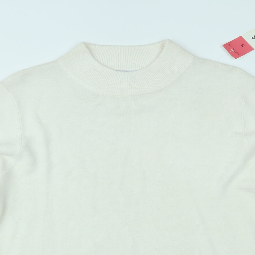 Papaya Womens White   Pullover Jumper Size 10