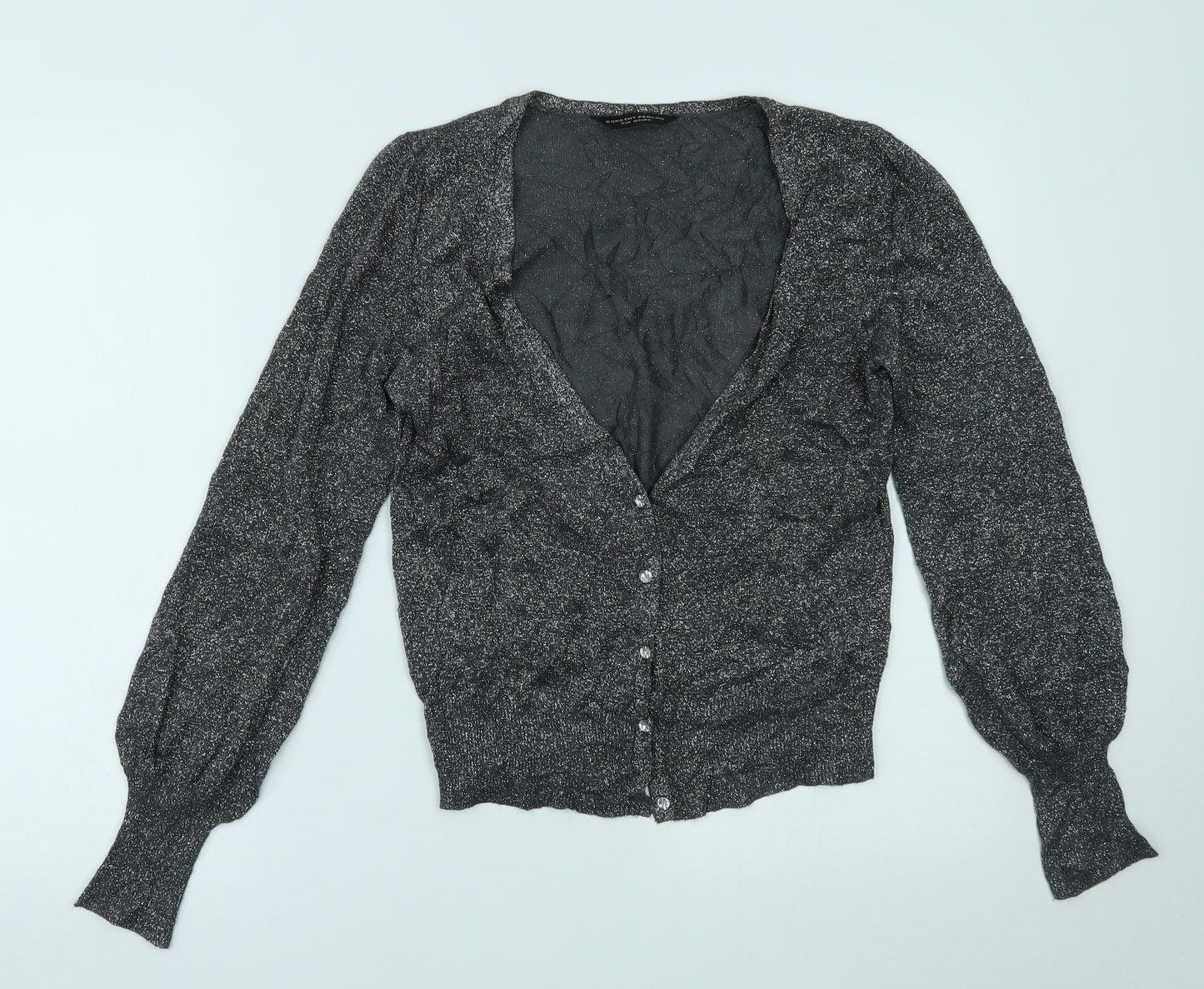 Dorothy Perkins Womens Silver   Cardigan Jumper Size 14