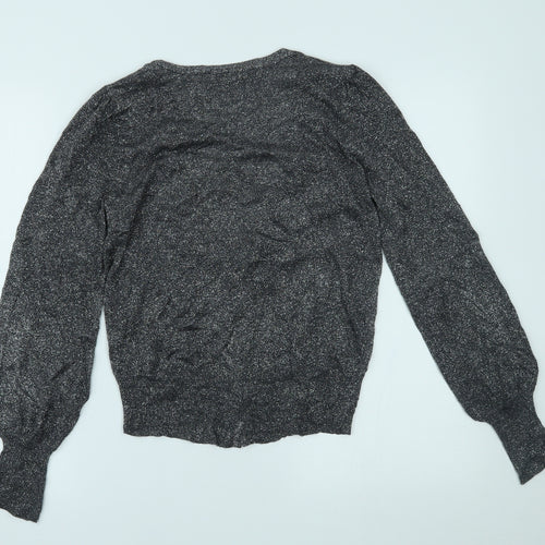 Dorothy Perkins Womens Silver   Cardigan Jumper Size 14
