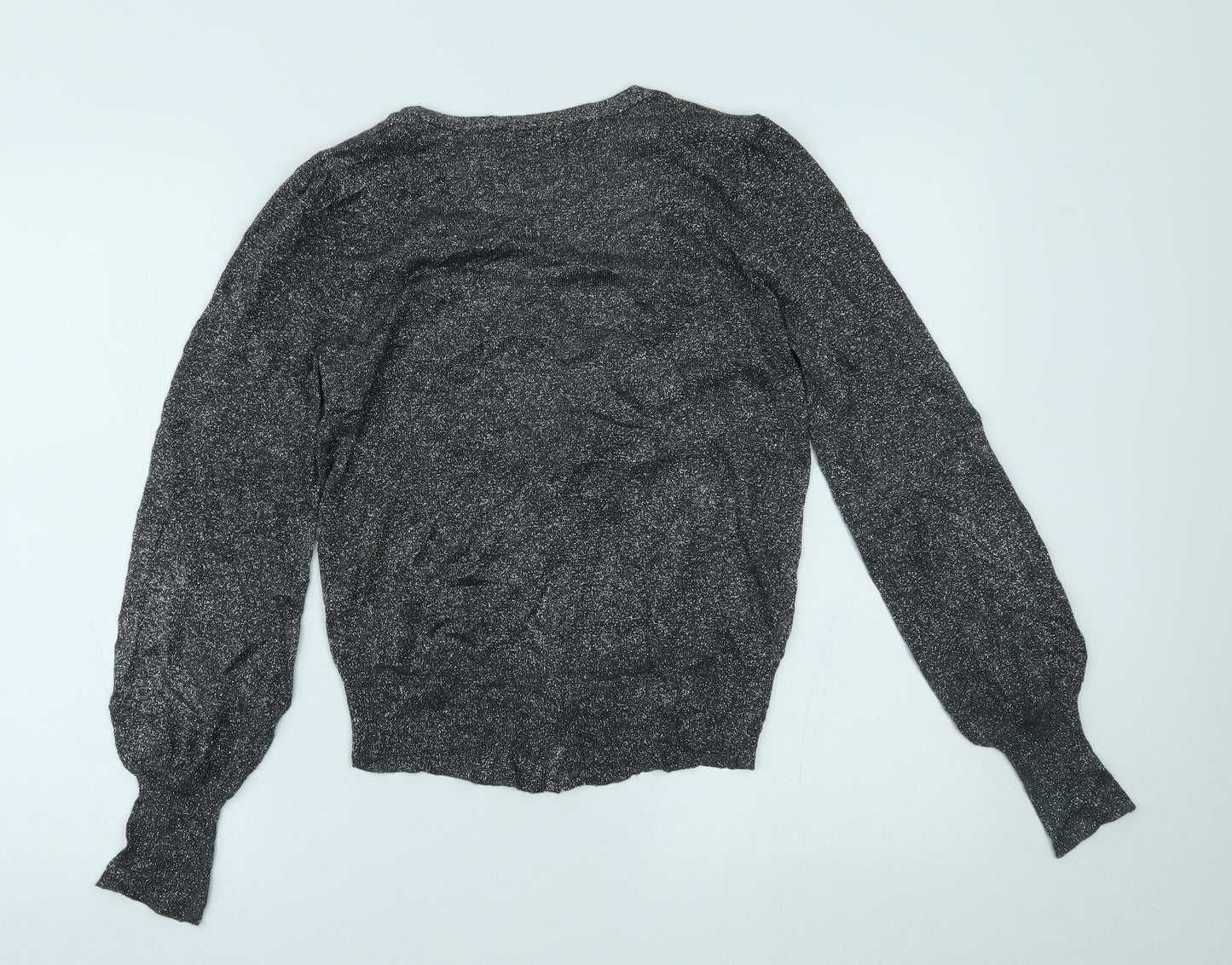 Dorothy Perkins Womens Silver   Cardigan Jumper Size 14