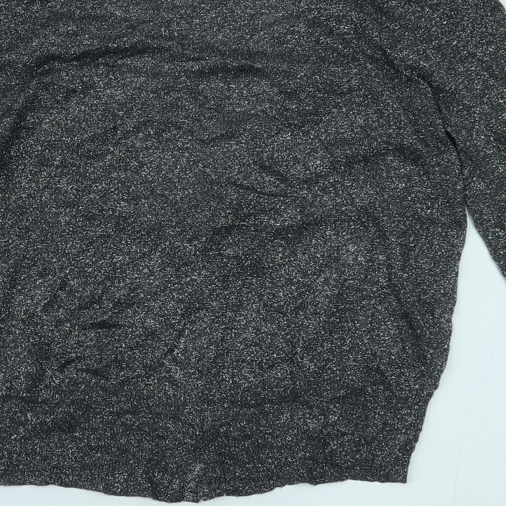 Dorothy Perkins Womens Silver   Cardigan Jumper Size 14