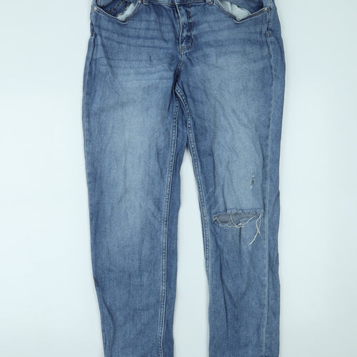 Primark Womens Blue  Denim Skinny Jeans Size 16 L27 in