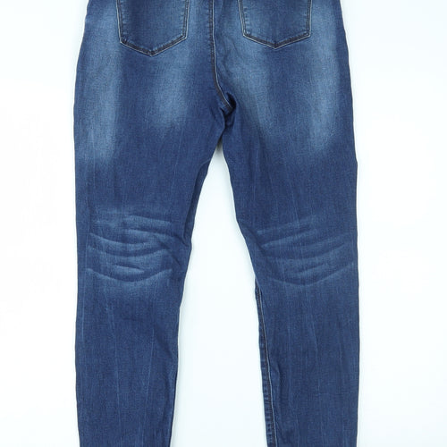 Primark Womens Blue  Denim Skinny Jeans Size 16 L27 in