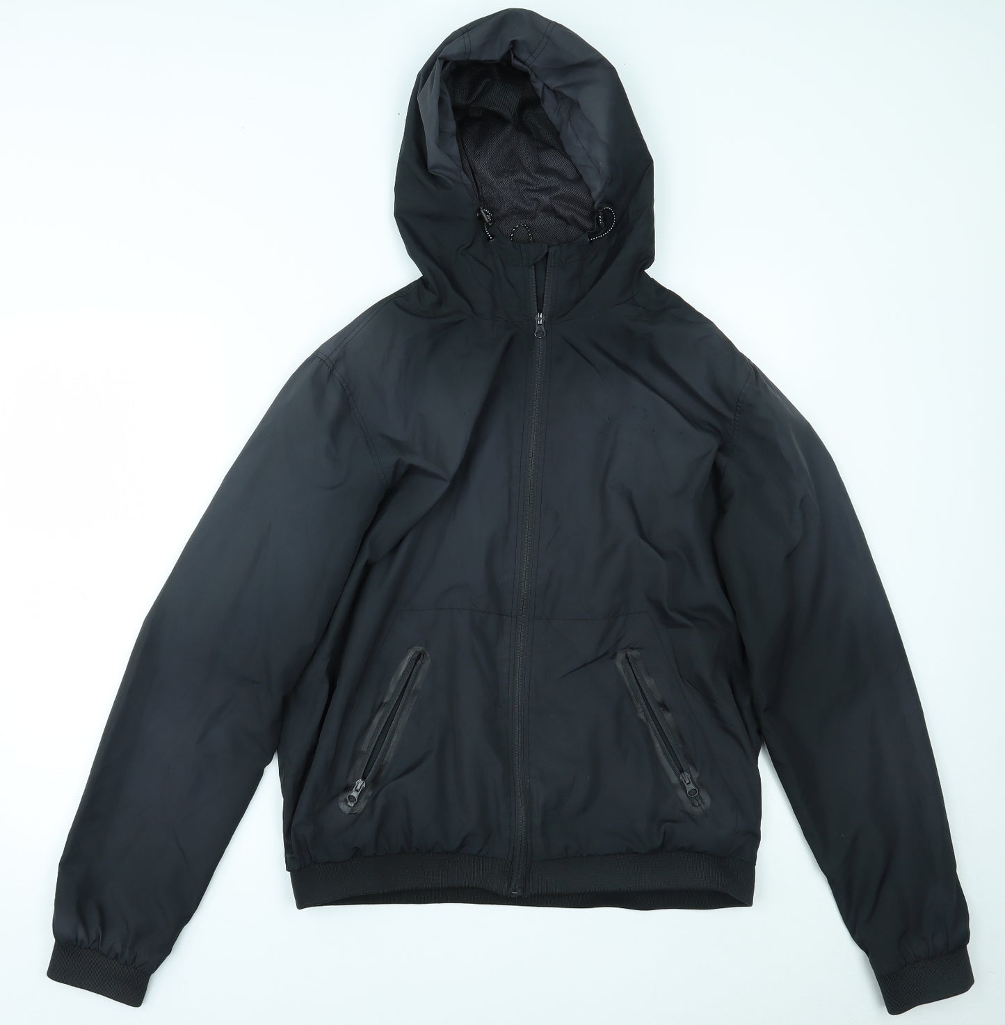 Primark Mens Black   Windbreaker Jacket Size L