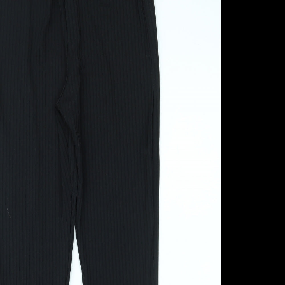 PRETTYLITTLETHING Womens Black    Leggings Size L L31 in