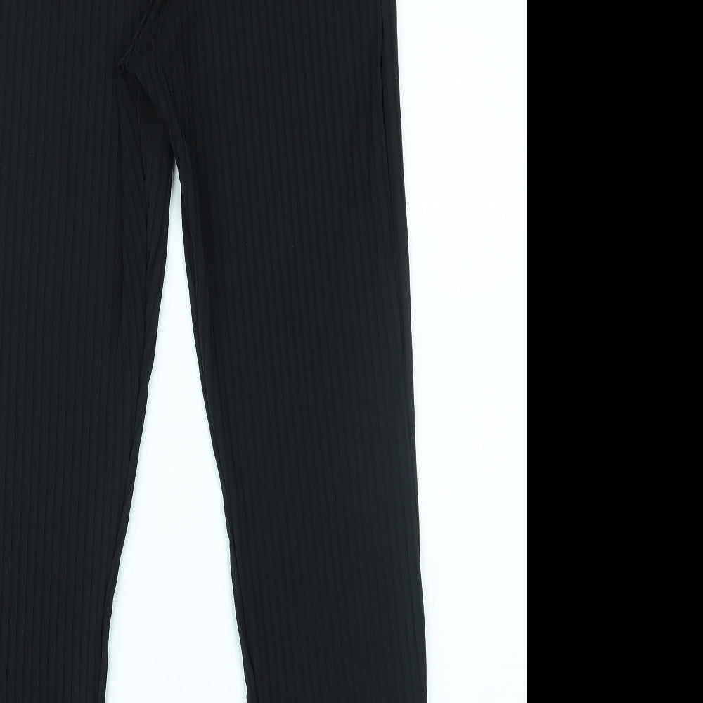 PRETTYLITTLETHING Womens Black    Leggings Size L L31 in