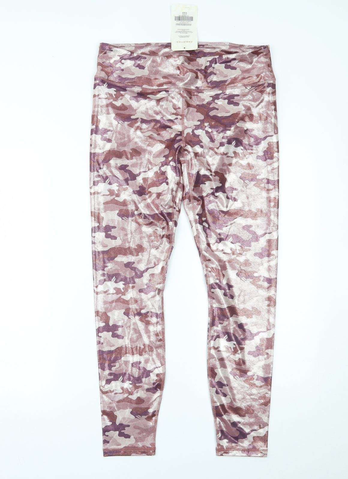 Fabletics Womens Pink Camouflage   Leggings Size L L27 in