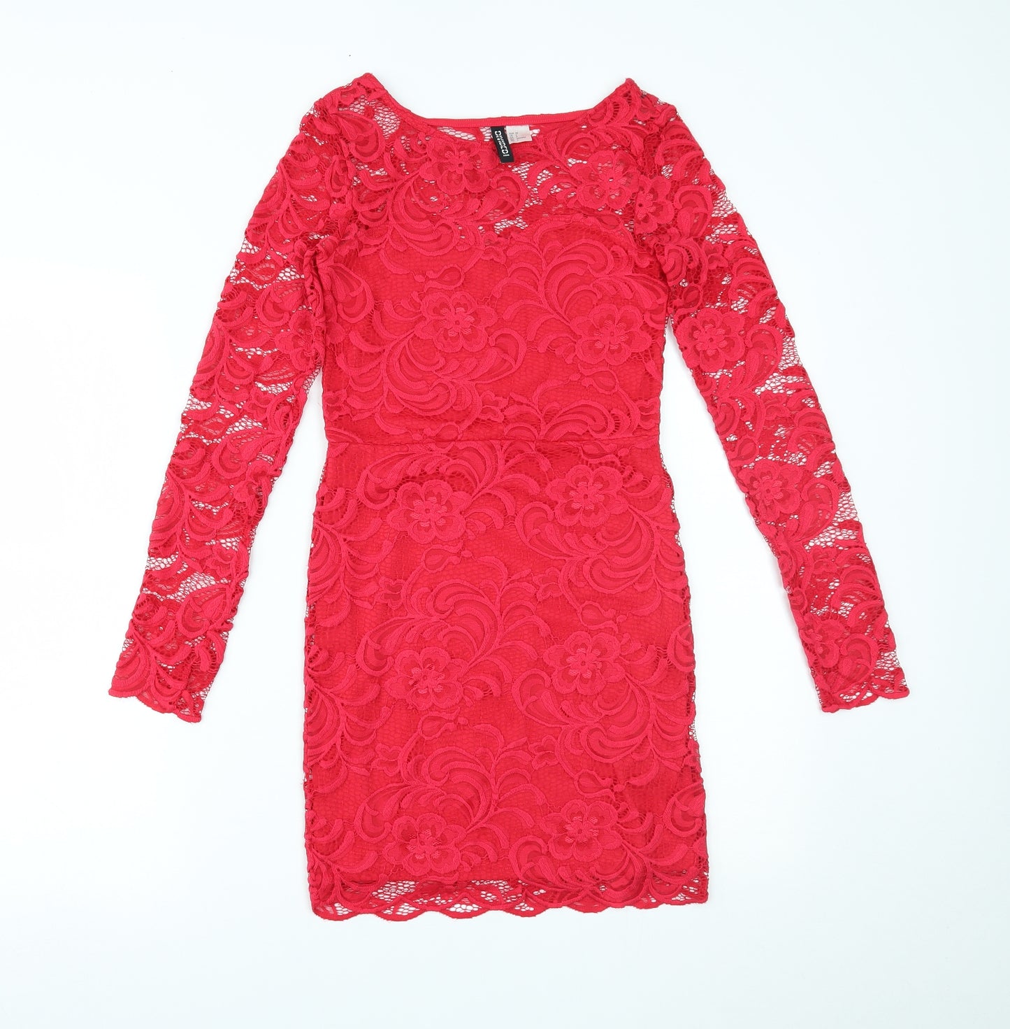 H&M Womens Red   Bodycon  Size 6