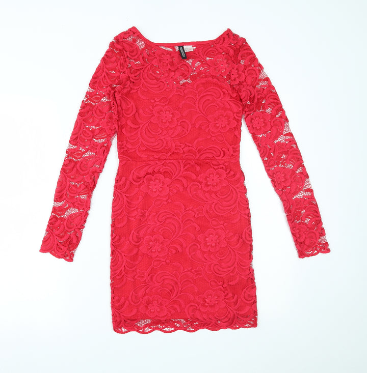 H&M Womens Red   Bodycon  Size 6