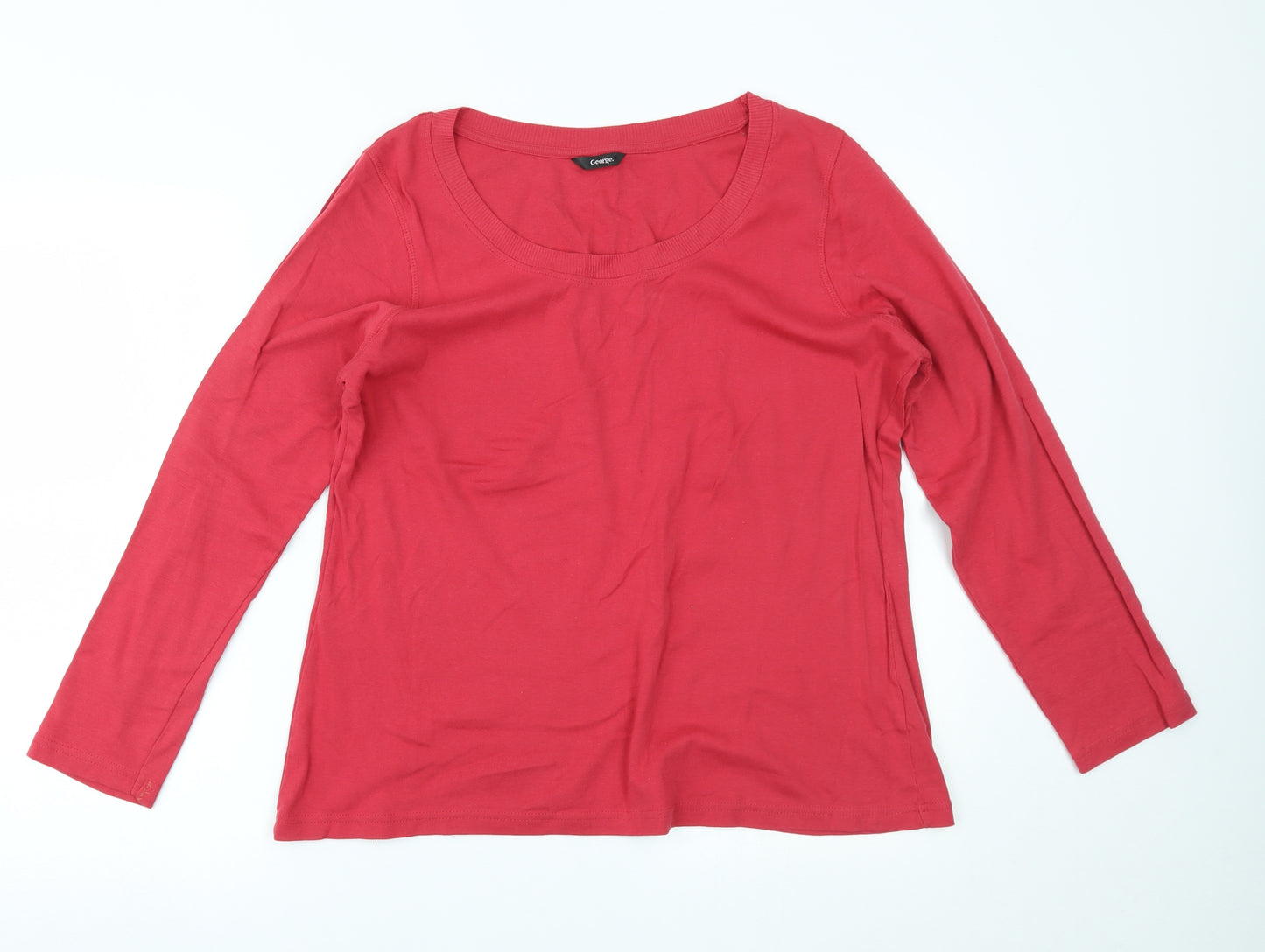 George Womens Red   Basic T-Shirt Size 20