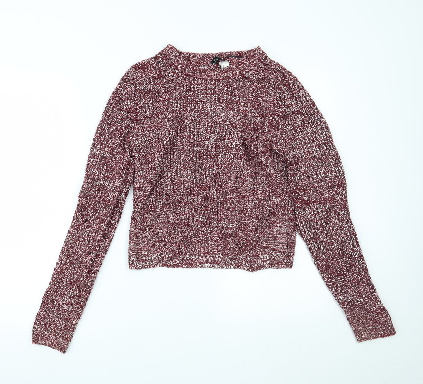 H&M Womens Red   Pullover Jumper Size S
