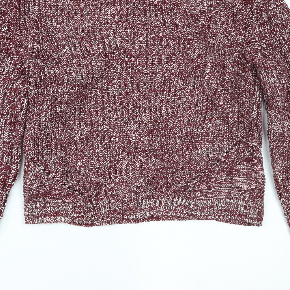 H&M Womens Red   Pullover Jumper Size S