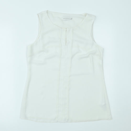 Paraphrase Womens White   Basic Tank Size 10