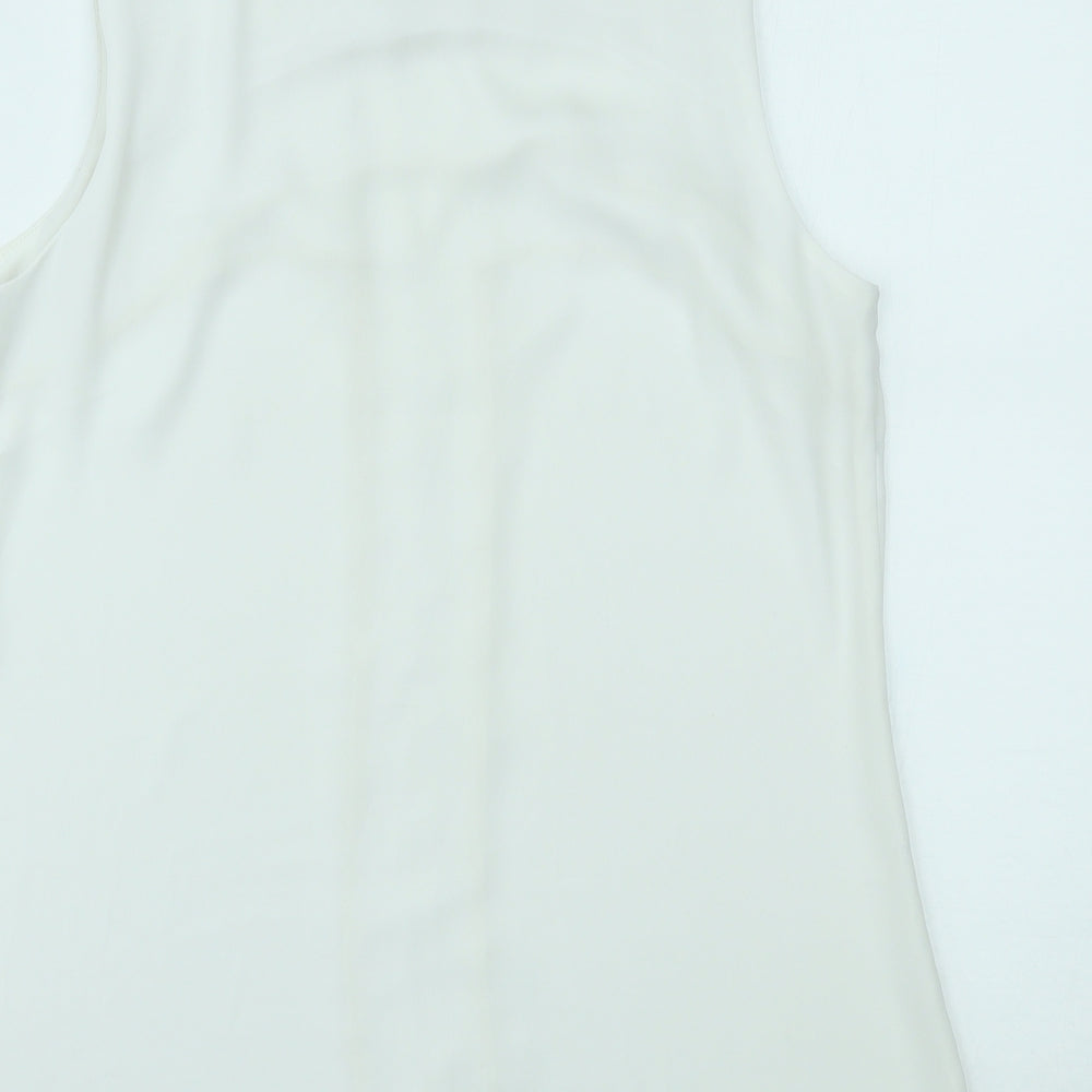 Paraphrase Womens White   Basic Tank Size 10