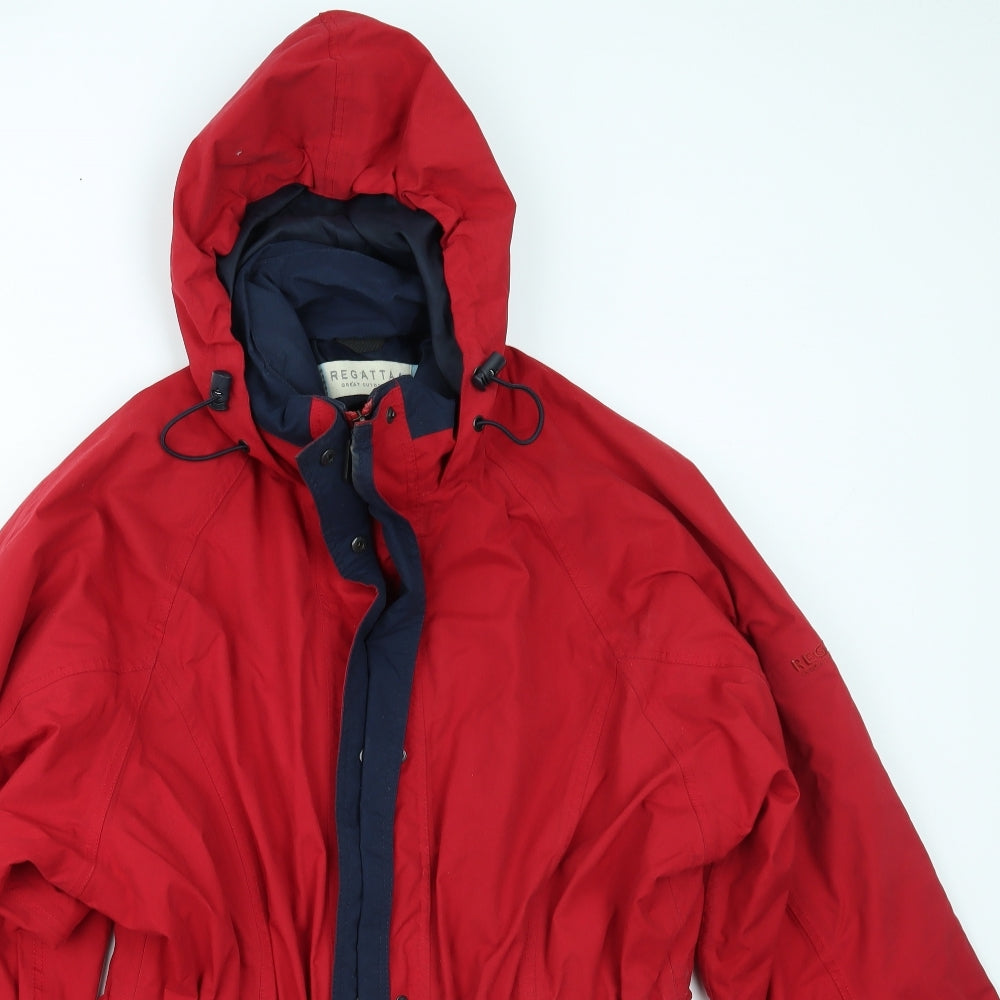 Regatta Womens Red   Rain Coat Coat Size 14