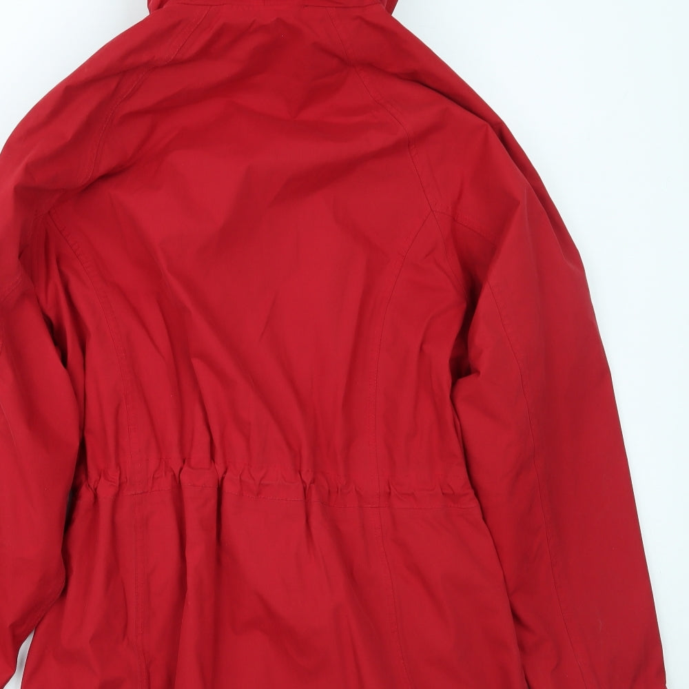 Regatta Womens Red   Rain Coat Coat Size 14