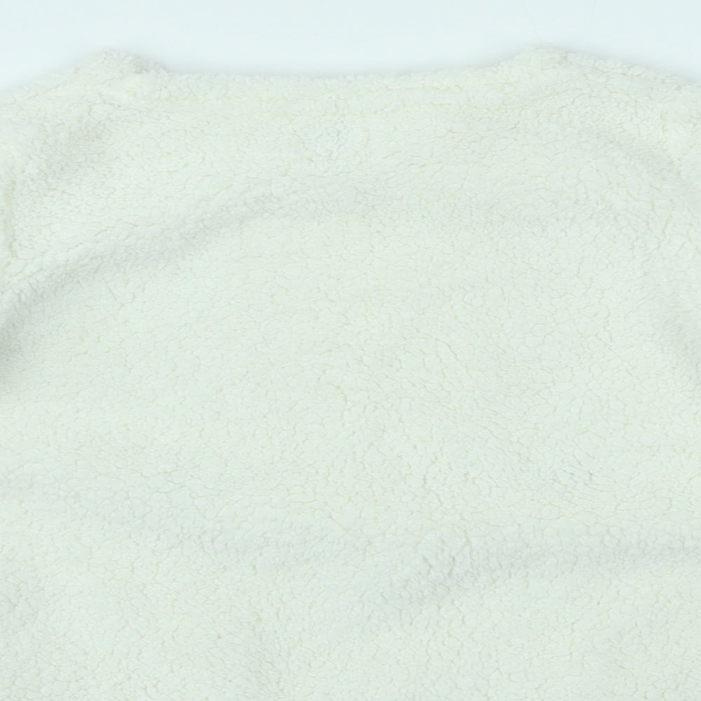 F&F Girls White   Pullover Jumper Size 6-7 Years  - christmas