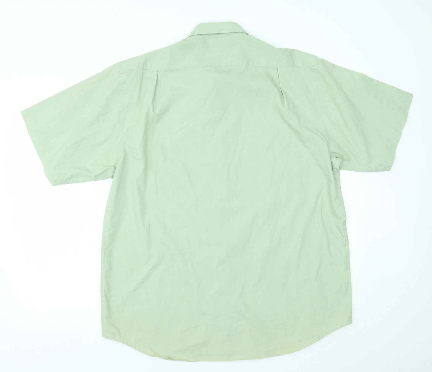 Berkertex Mens Green    Button-Up Size 16.5