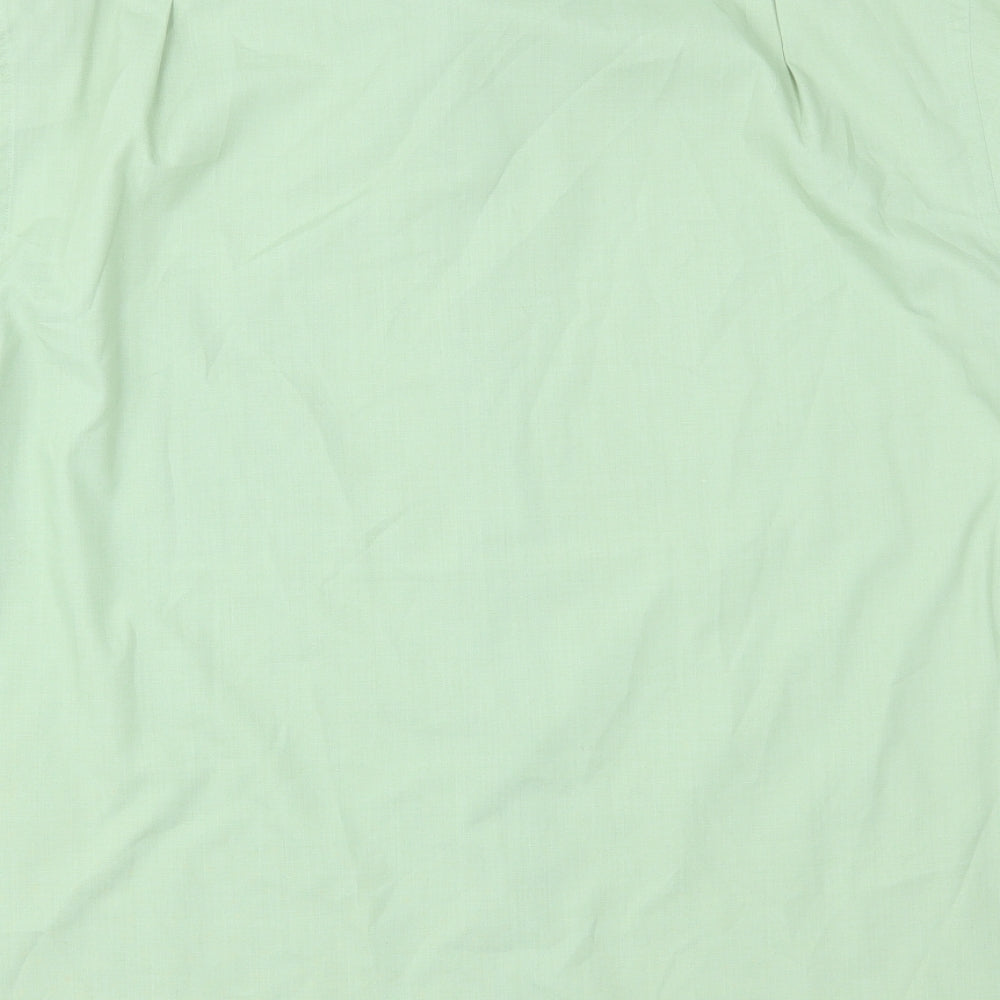Berkertex Mens Green    Button-Up Size 16.5