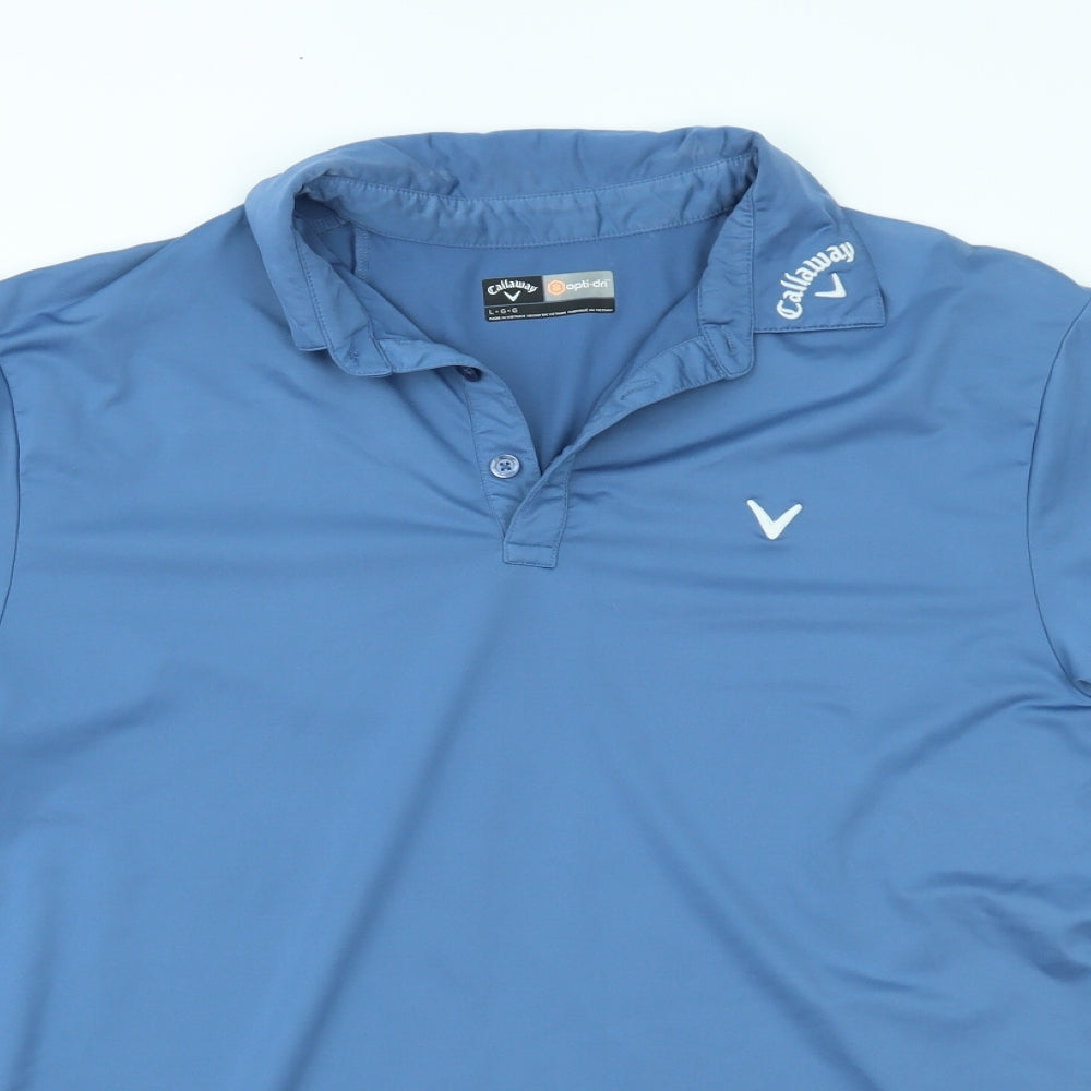 Callaway Mens Blue    Polo Size L