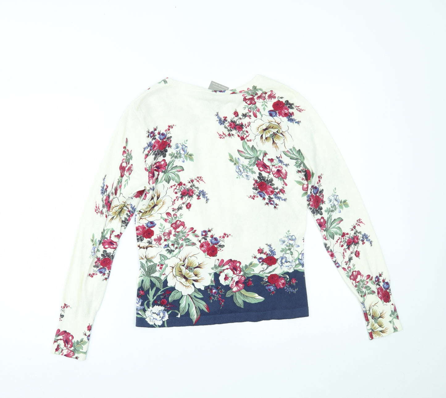 Oasis Womens Multicoloured Floral  Cardigan Jumper Size M