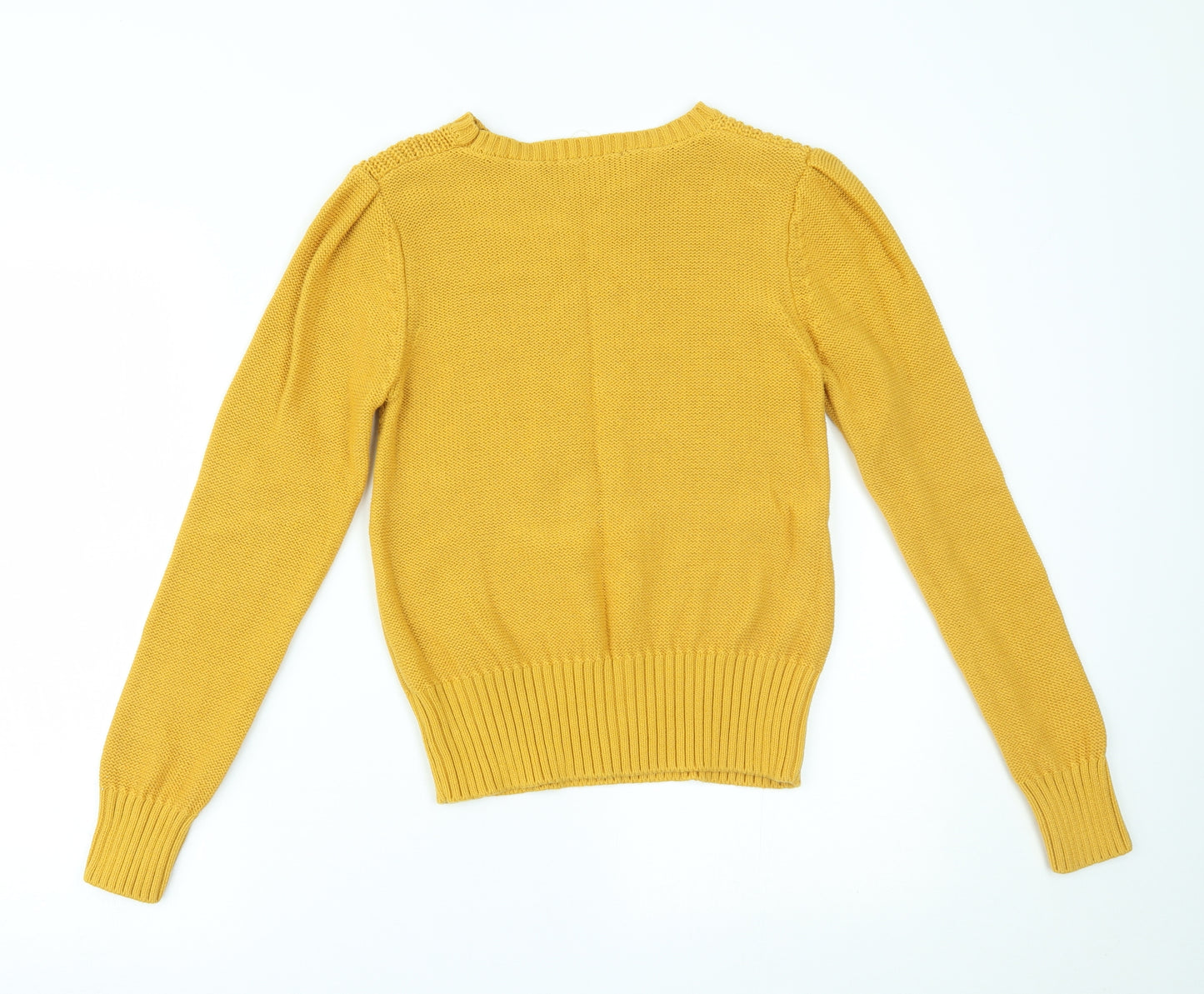 Oasis Womens Yellow   Pullover Jumper Size S