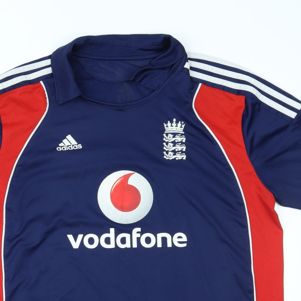 adidas Mens Blue   Jersey Polo Size S