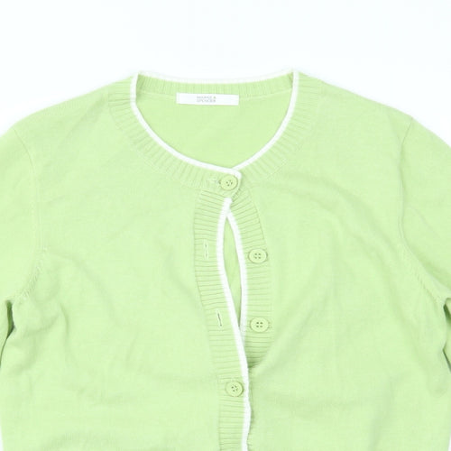 Marks and Spencer Womens Green   Cardigan Jumper Size 10