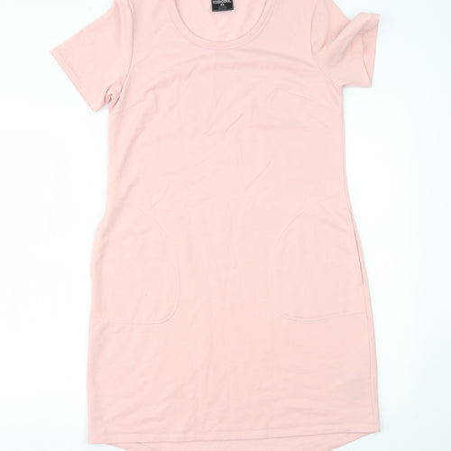 32 cool Womens Pink   T-Shirt Dress  Size S
