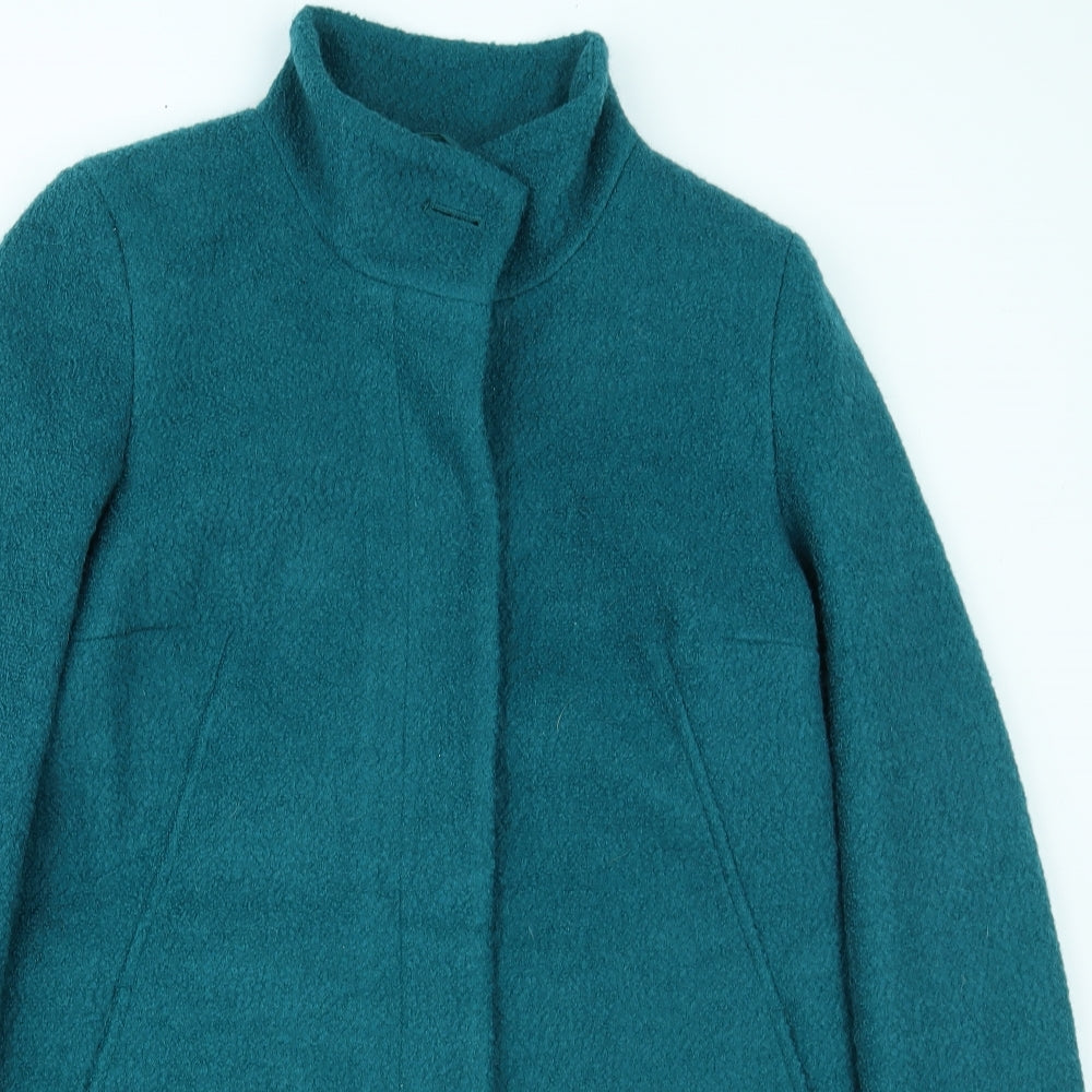 Marks and Spencer Womens Blue   Overcoat Coat Size 12