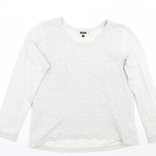 NEXT Womens Grey Geometric  Pullover Jumper Size 12
