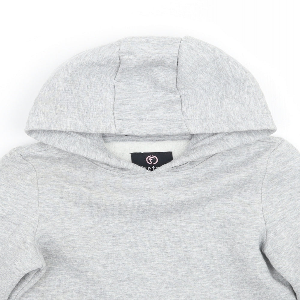 Firetrap Girls Grey   Pullover Hoodie Size 6-7 Years