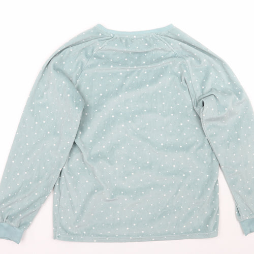 Love to lounge Womens Green Polka Dot  Top Pyjama Top Size 6  - Do not disturb