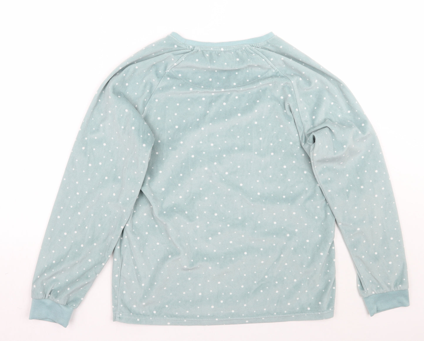 Love to lounge Womens Green Polka Dot  Top Pyjama Top Size 6  - Do not disturb