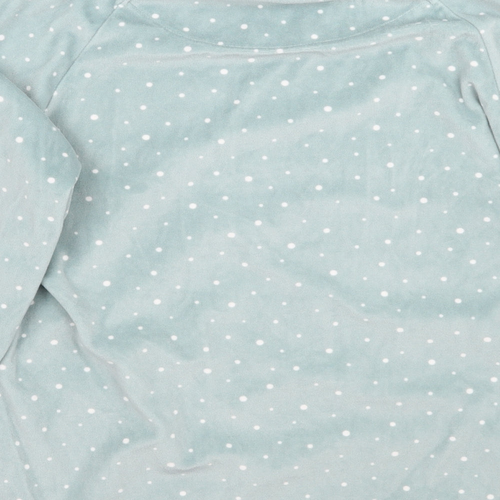 Love to lounge Womens Green Polka Dot  Top Pyjama Top Size 6  - Do not disturb