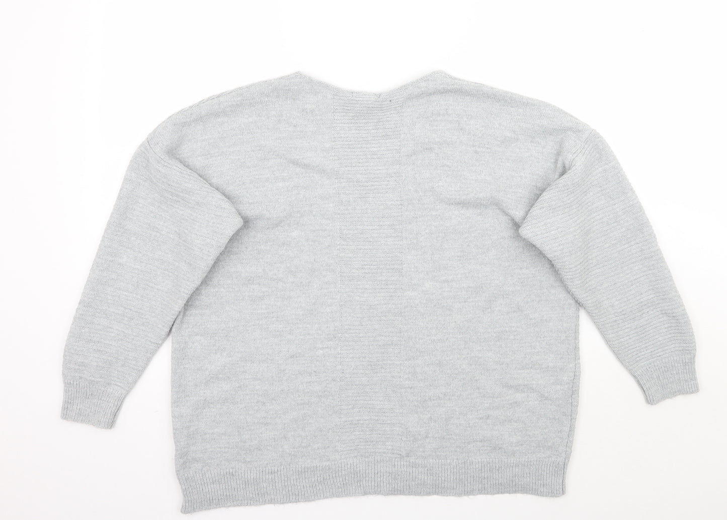 Topshop Womens Grey   Pullover Jumper Size L