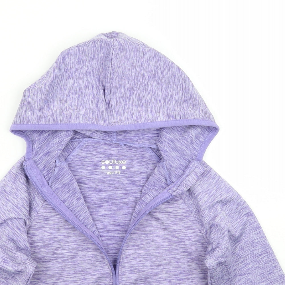 Souluxe Girls Purple   Jacket  Size 8-9 Years