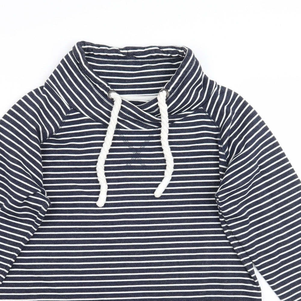 TU Womens Blue Striped  Pullover Jumper Size 10