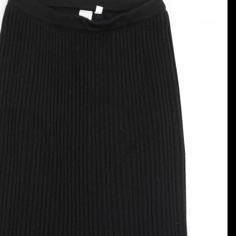 Preworn Womens Black   A-Line Skirt Size 16