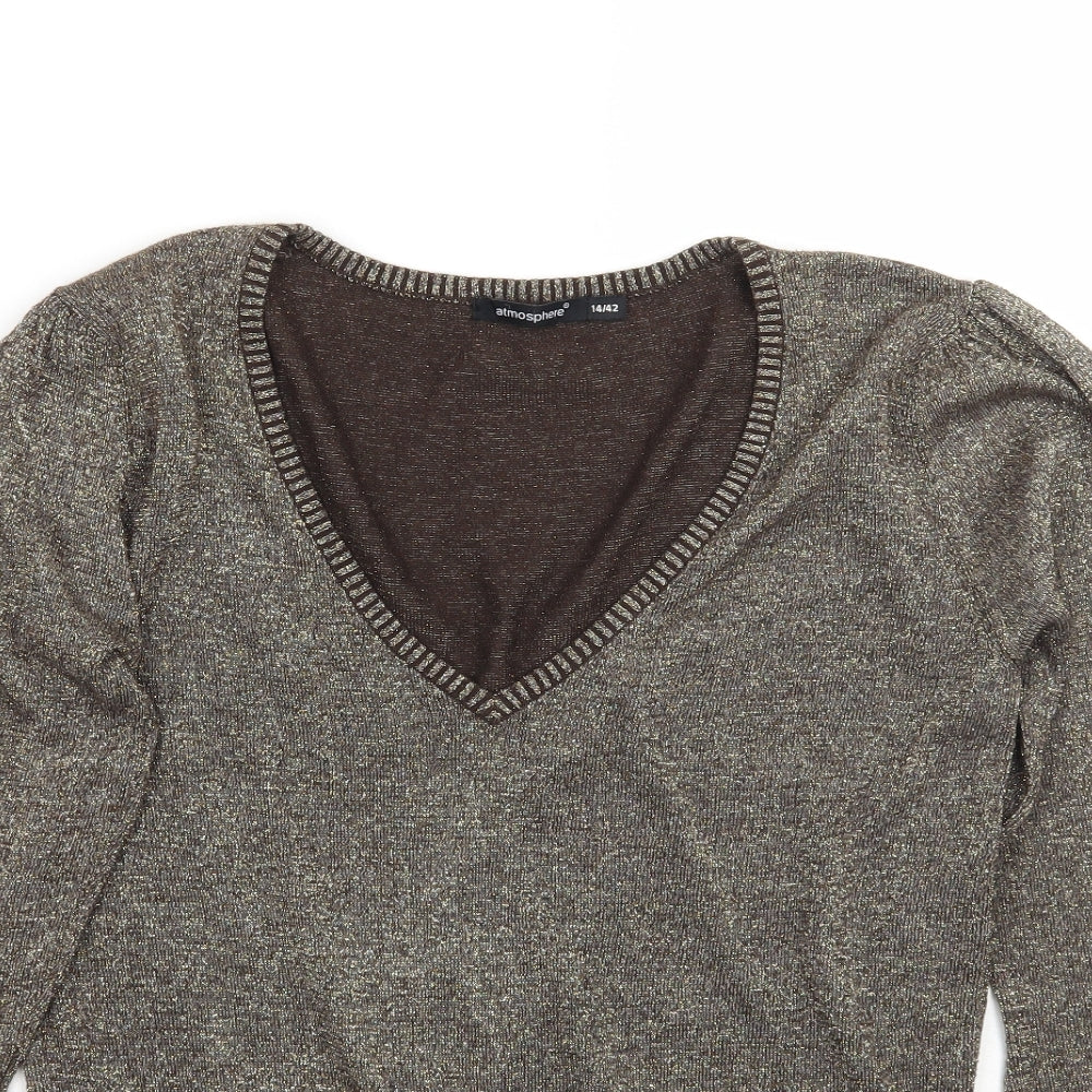 Primark Womens Gold   Basic T-Shirt Size 14
