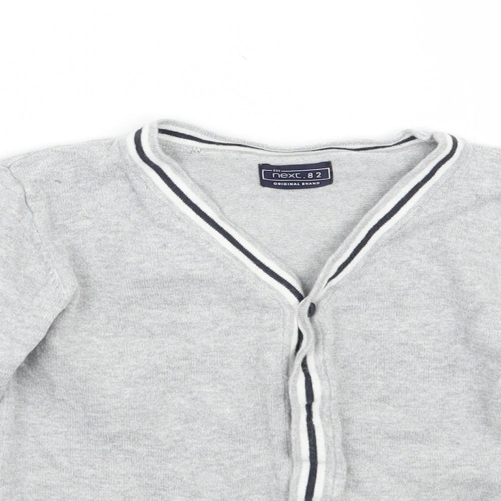 NEXT Boys Grey   Cardigan Jumper Size 4 Years
