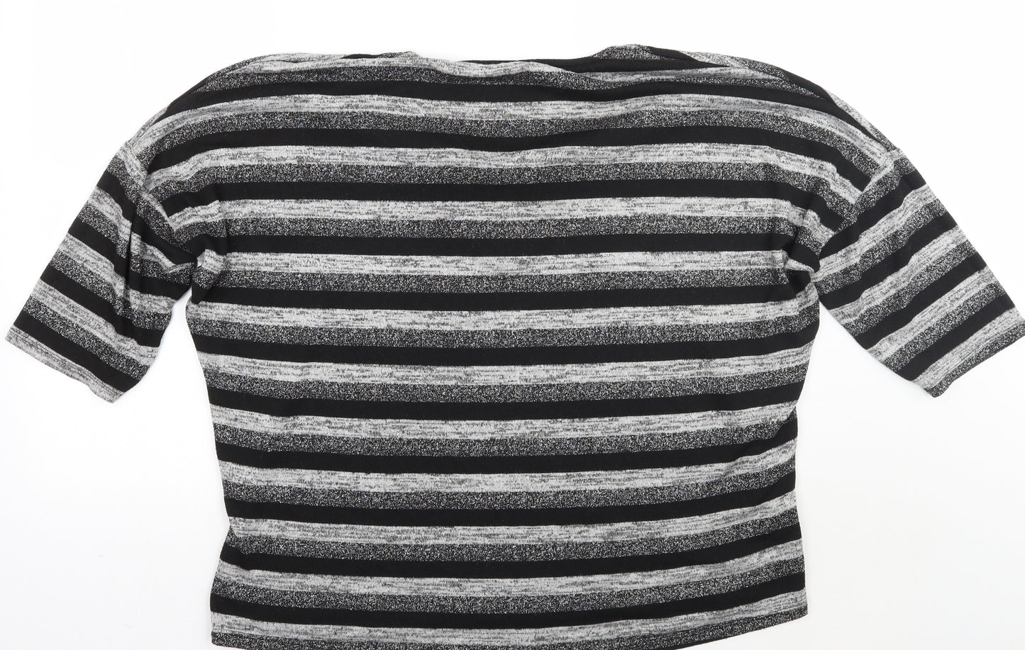 Select Womens Grey Striped  Pullover Jumper Size 18
