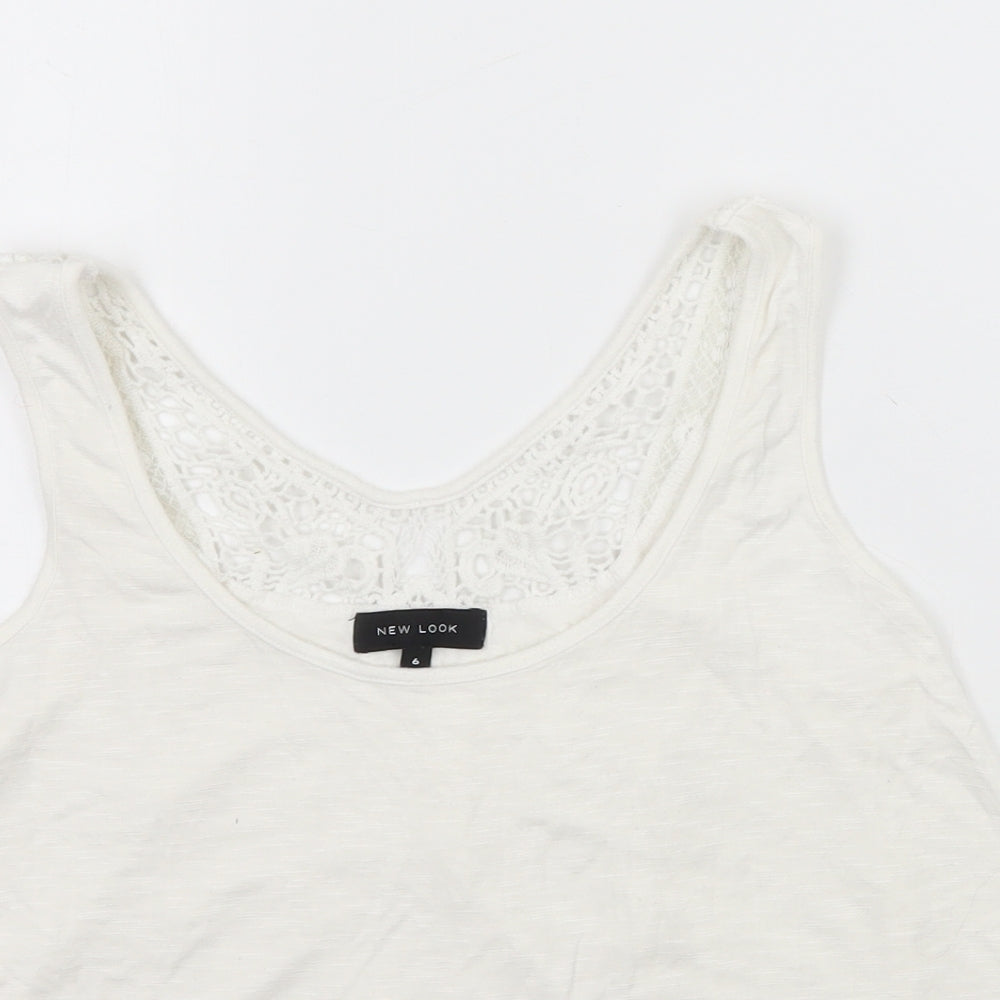 Newlook Womens White   Basic Tank Size 6